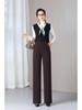 Elastic Waist Straight-Leg High Waist Plus Size Women's Slimming Pants for Autumn/Winter 2025.