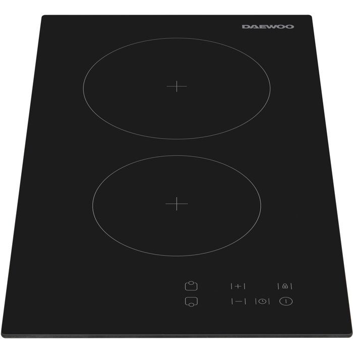 Plaque de cuisson vitrocéramique - DAEWOO - 2 foyers - 30 cm - BH3VTF19BNM - Noir