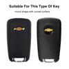 gpefa5 14/16mm Aluminum Car Emblem Key Sticker Accessories For Chevrolet Trax Camaro Aveo Cruze Sonic Silverado Captiva Equinox