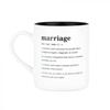 Defined Stoneware Mug 590mL (Marriage)