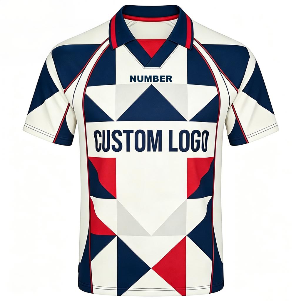 Custom Men's Soccer Jersey Most Popular 100% Polyester Breathable Short Sleeve Plus Size Sublimation Quick Dry