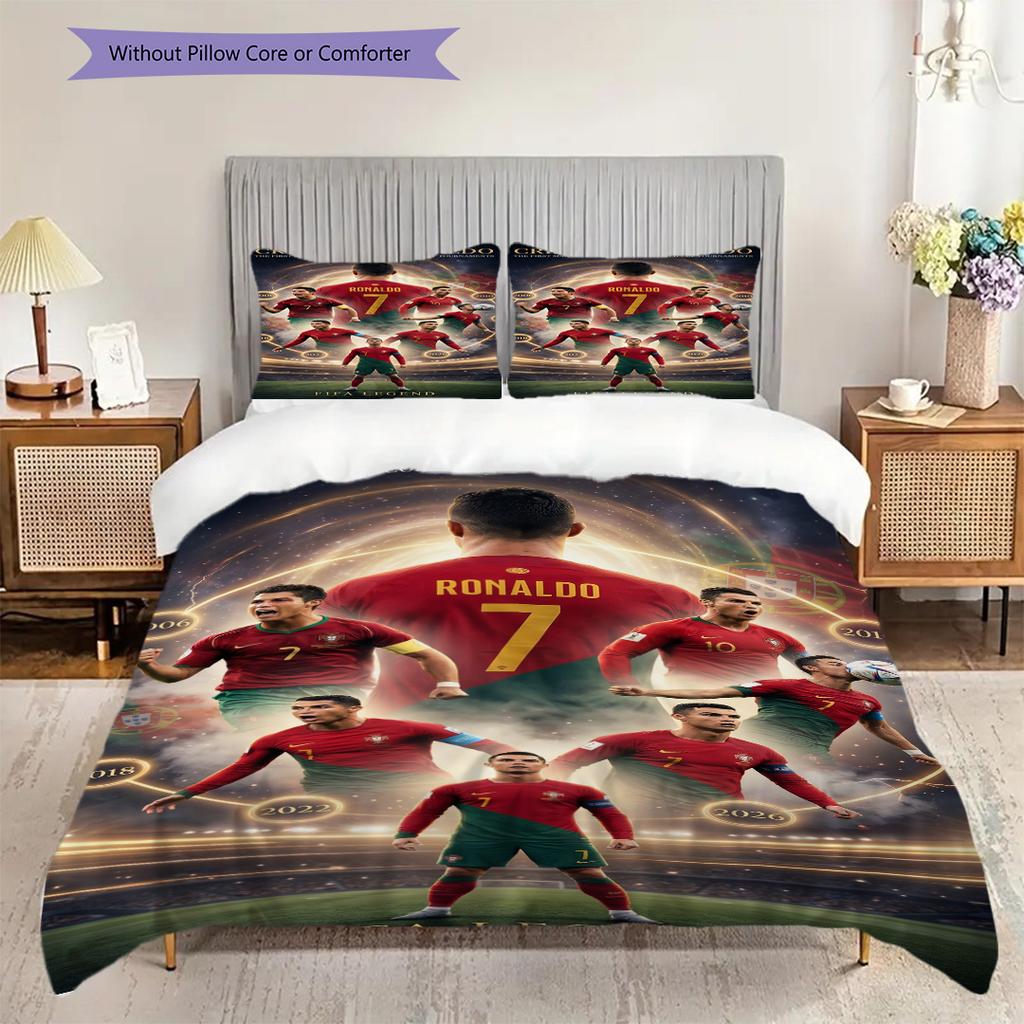 Cristiano Ronaldo Returns Manchester Bedding 1 Duvet Cover 2 Pillowcase Without Core Without Core Bedding Set Christmas Birthday Gift