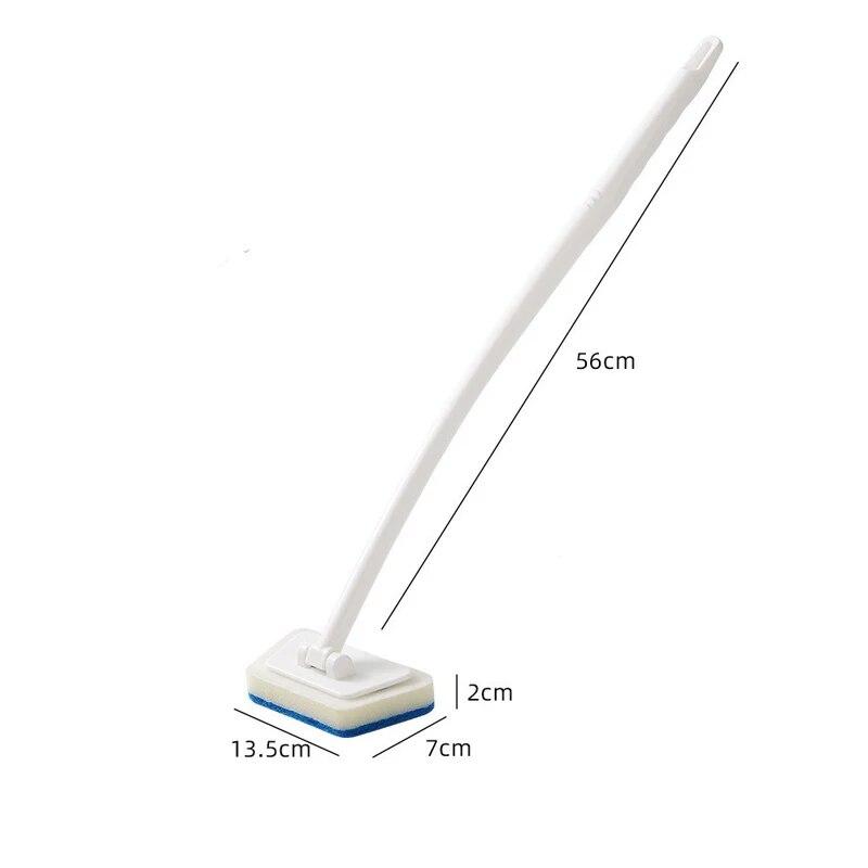 Щетка для ванной комнаты, многофункциональная, с длинной ручкой, съемная губчатая щетка, щетки для плитки, пола, ванны, бытовые чистящие средства