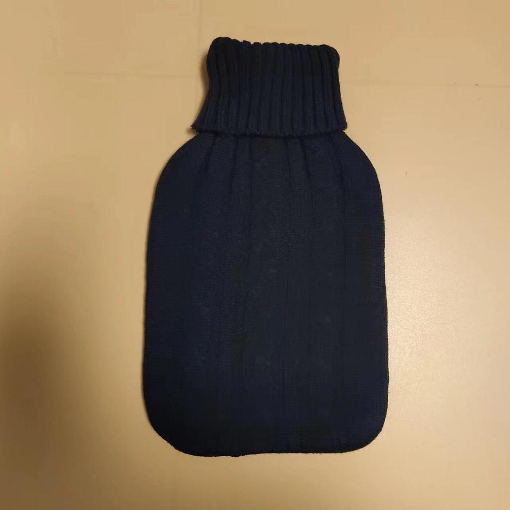 Winter 2000ml Hot Water Bottle with Knitted Flannel Cover - Convenient Hand Warmer Bag