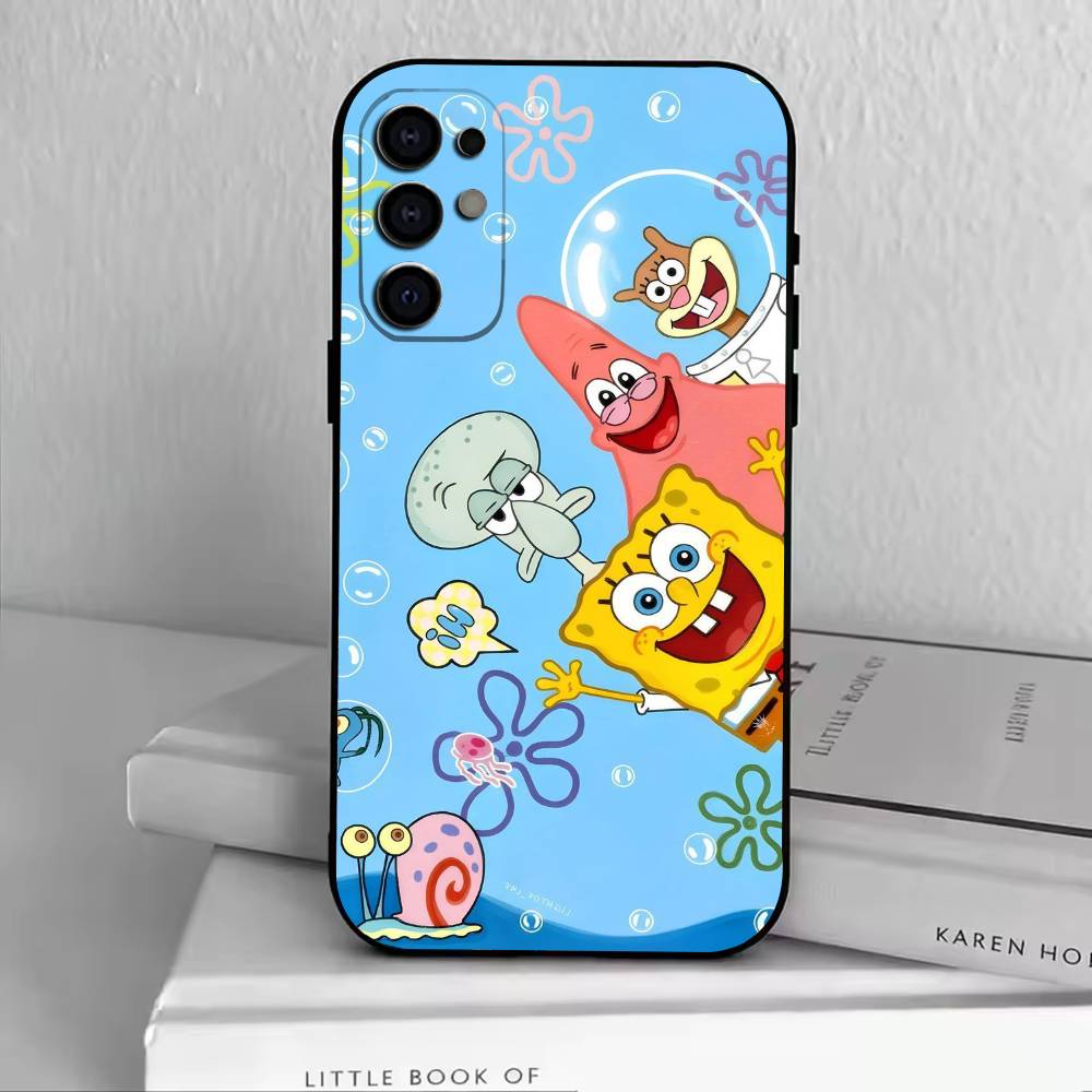 Чехол для телефона S-SpongeBob Baby Черный Силиконовый Мягкий Для Samsung S25,S24,S21,S22,S23,S30,Ultra,S20,Plus,Fe,Lite