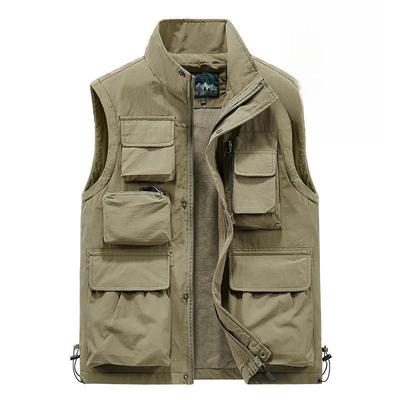 8895 Многокарманный жилет для рыбалки, репортеров, режиссеров, фотографов и свадеб с индивидуальным логотипом
