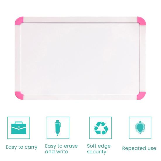 Dry Erase Magnetic White Board 8" X 12" Double-Sided Desktop Whiteboard with Stand Portable Small Whiteboard for Home Office School Drawing