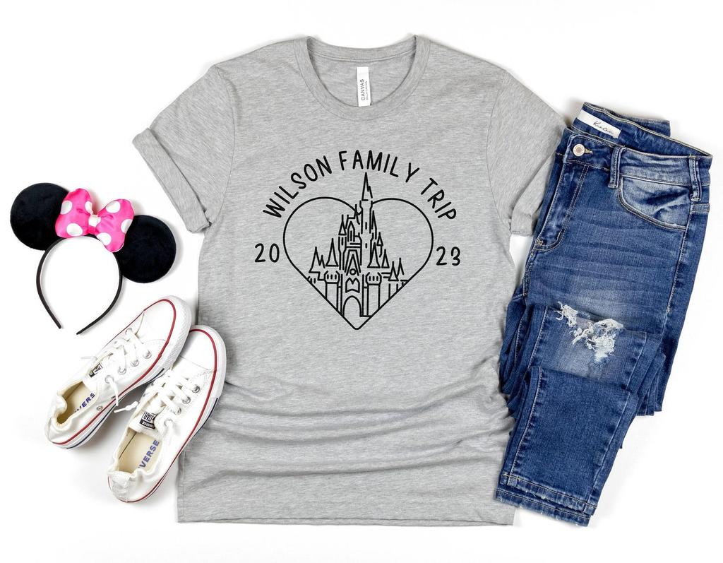Orlando Family Trip Shirt, Matching Family Vacation T Shirt, Theme Park Trip Graphic Tee, Custom Year Family Gift
