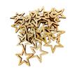 25 Pieces 50mm Unfinished Hollow Wooden Shape Star Embellishments for Scrapbooking Crafts