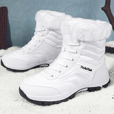 Осень/Зима Унисекс Зимние Ботинки Мужские Большие Зимние Большие Бархатные Утолщенные Теплые Ботинки Для Зимы Хлопок Женские Ботинки Для Зимы