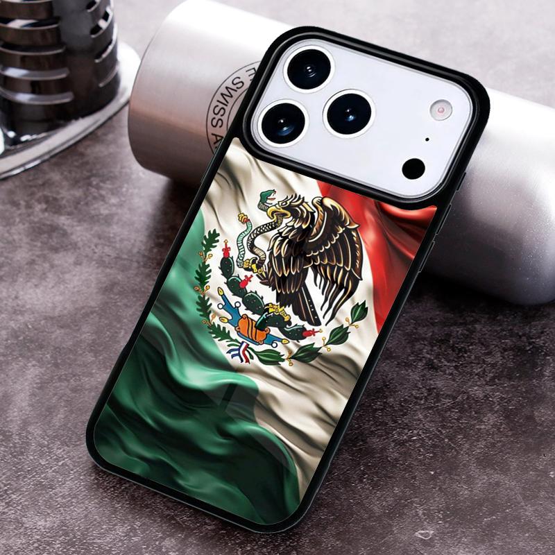 Mexico Flag Phone Case for iPhone 17 16 15 Pro Max Air 14 13 12 11 Plus Shockproof Capa Cover