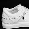 Double Layer Pearls Heart Chain Shoe Buckles Decoration Canvas Board Shoes Accessories Creative  Simple Shoes Jewelry