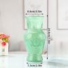 Gradient Glass Vase with Geometric Faceted Design Flower Vase for Wedding Centerpiece Arrangements Home Office Decor Floreros