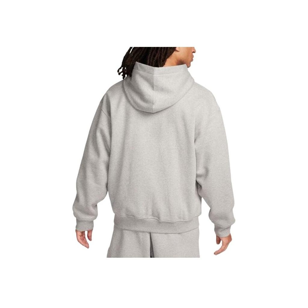 Nike Solid Color Hooded Pullover Long Sleeve Sweatshirt Men Tops Grey FN3348-063