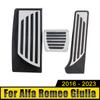 Для Alfa Romeo Giulia 2016 2017 2018 2019 2020 2024 2024 2024 Накладка на педали газа, топлива и тормоза автомобиля, нескользящая, отделка