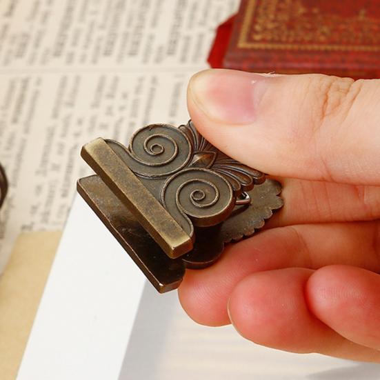 Yousheng Metal Leaf Binder Clips Vintage Metal Book Clamps for TN Journal Scrapbooking Tree Design Paper Clips Decorative Office School Supply