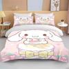 Kawaii Sanrio Cinnamoroll Printed Bedding Set Duvet Cover 1 Duvet Cover 2 Pillowcases Adult And Children Bedding Set Luxury Gift