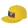 Fashion City of Fire and Ice Flat Brim Sun Hat  Casual Gatherings Tennis FeUnisex