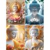 5D Diy Diamond Embroidery Buddha and Flower Picture Full Drill Diamond Painting Needleworks Cross Stitch Home Decor J3733