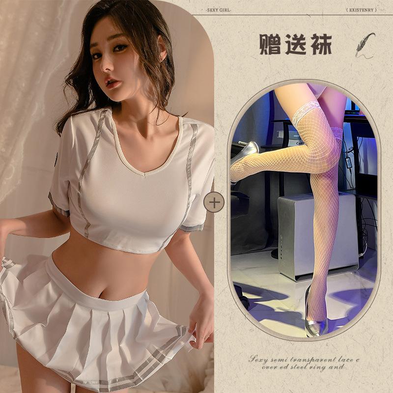 Sexy Soccer Babe Student Wear Sex Lingerie Sex Miniskirt Seduction Uniform Passion Sailor Character