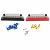 1 Pair 48V 150A 10 Terminal Bus Bar with 20 Terminals Power Distribution Terminal Block for Car RV Stud M6x2 Screw M4x8
