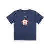 X MLB Collaboration T-Shirt Houston Astros Logo Print Round Neck Short Sleeve American Vintage Kids Tops Navy-Blue 3Z3B7SAG5-HOU
