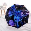 1 шт. Автоматический складной зонт - Узор "Бабочки", Портативный и складной дизайн с 8 спицами, Рождественские и Новогодние подарки