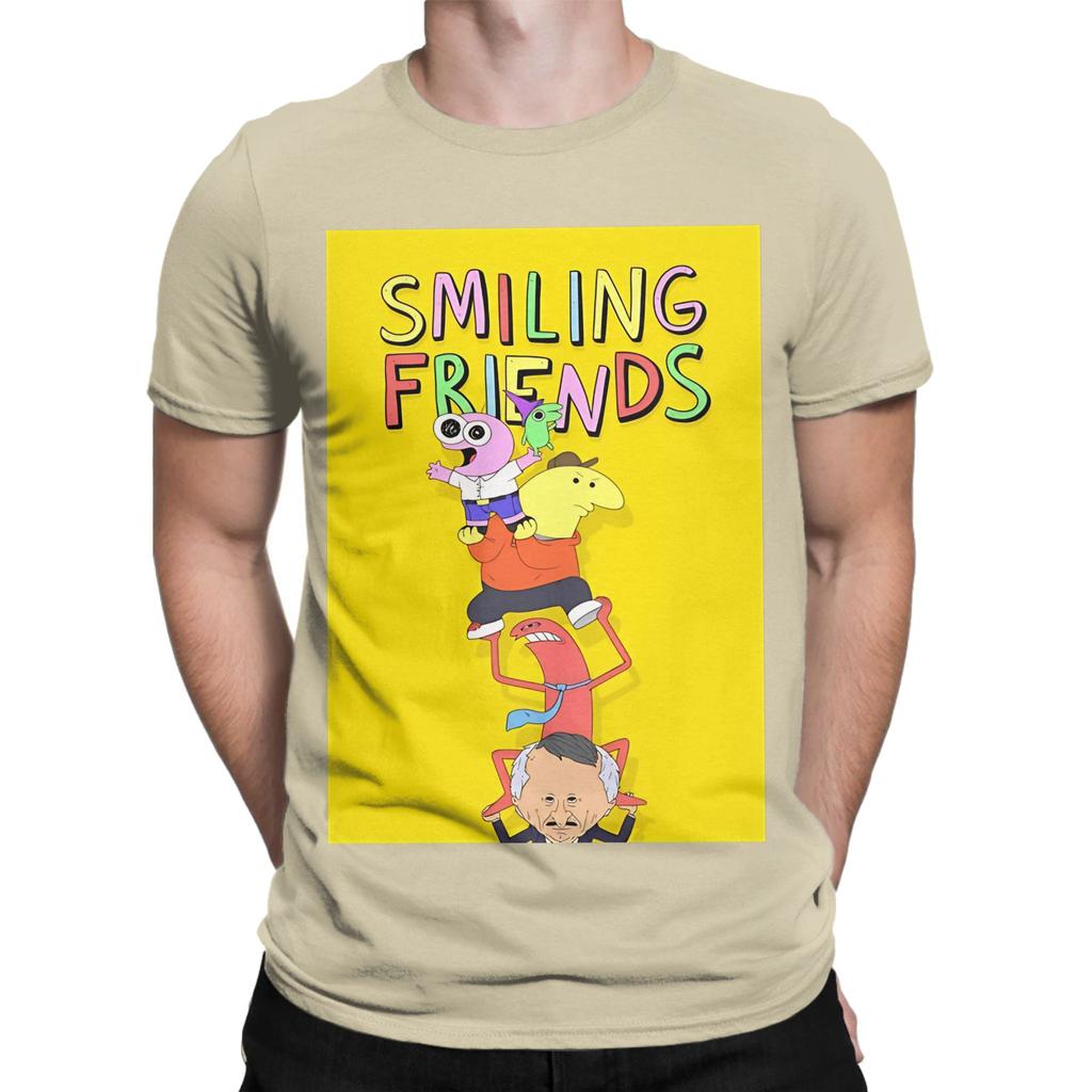 Smiling Friends Season 3 Novelty 100 Cotton Tshirt Smiling Friends Season 2 Tops Tees For Unisex