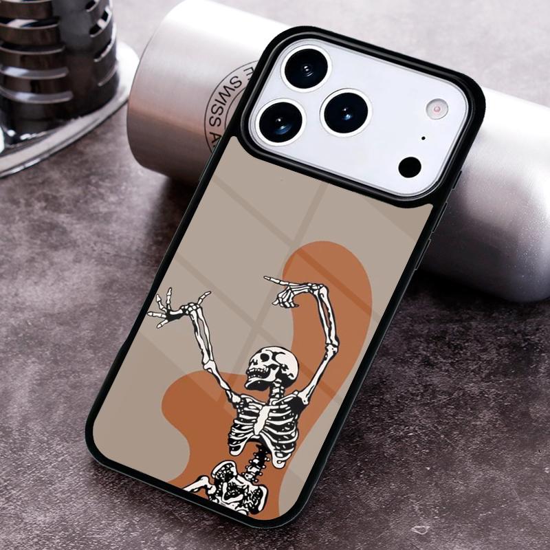 Милый чехол для телефона с черепом для iPhone 17 16 15 14 13 12 11 Pro Max Plus 17Air Мягкий силиконовый чехол