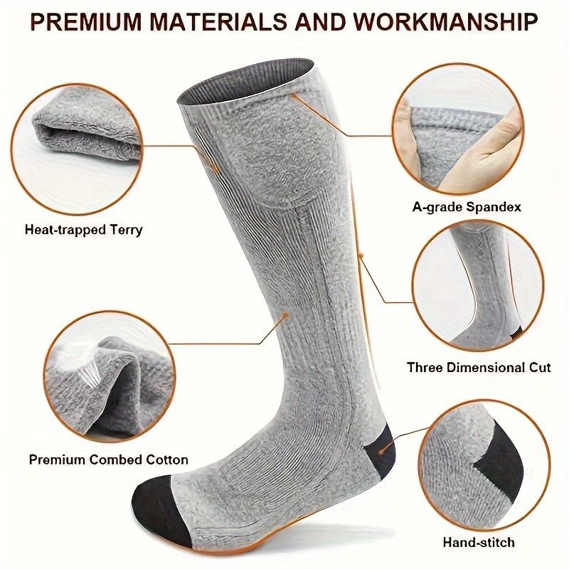 Heating Socks Battery Heating Winter Insulation Long Tube Electric Heating Socks Men and Women Can Walk with Warm Feet In Winter