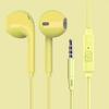 Проводные наушники-вкладыши Macaron 3,5 мм с микрофоном и мощными басами