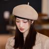 Британский стиль ретро берет осенне-зимняя шляпа для женщин теплая литературная шляпа художника в корейском стиле универсальная шляпа тыква для большой головы