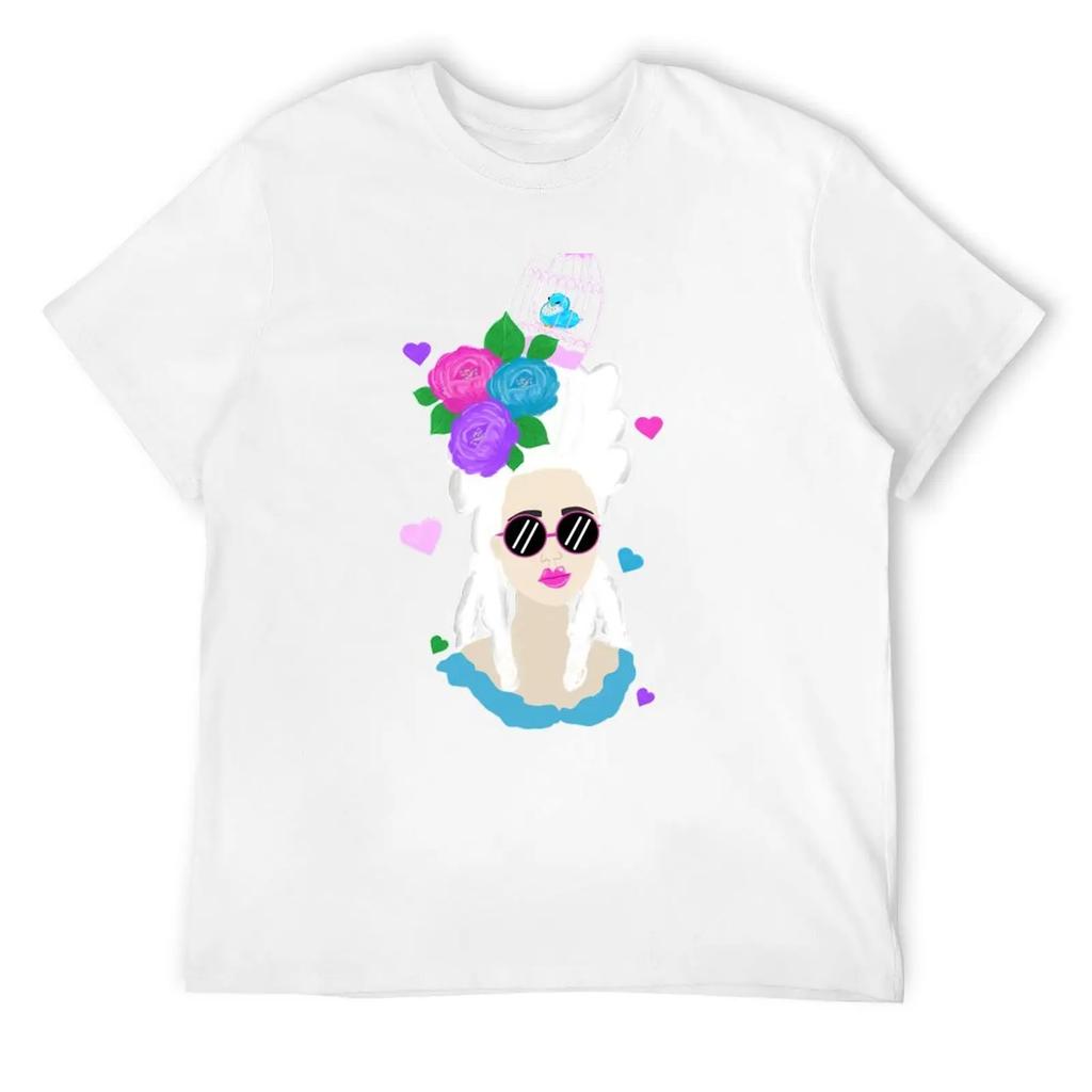 Крутая женская футболка в стиле рококо, футболки с графическим принтом рэпера, винтажная футболка в стиле аниме, индивидуальный дизайн, толстовка, черные футболки для мужчин