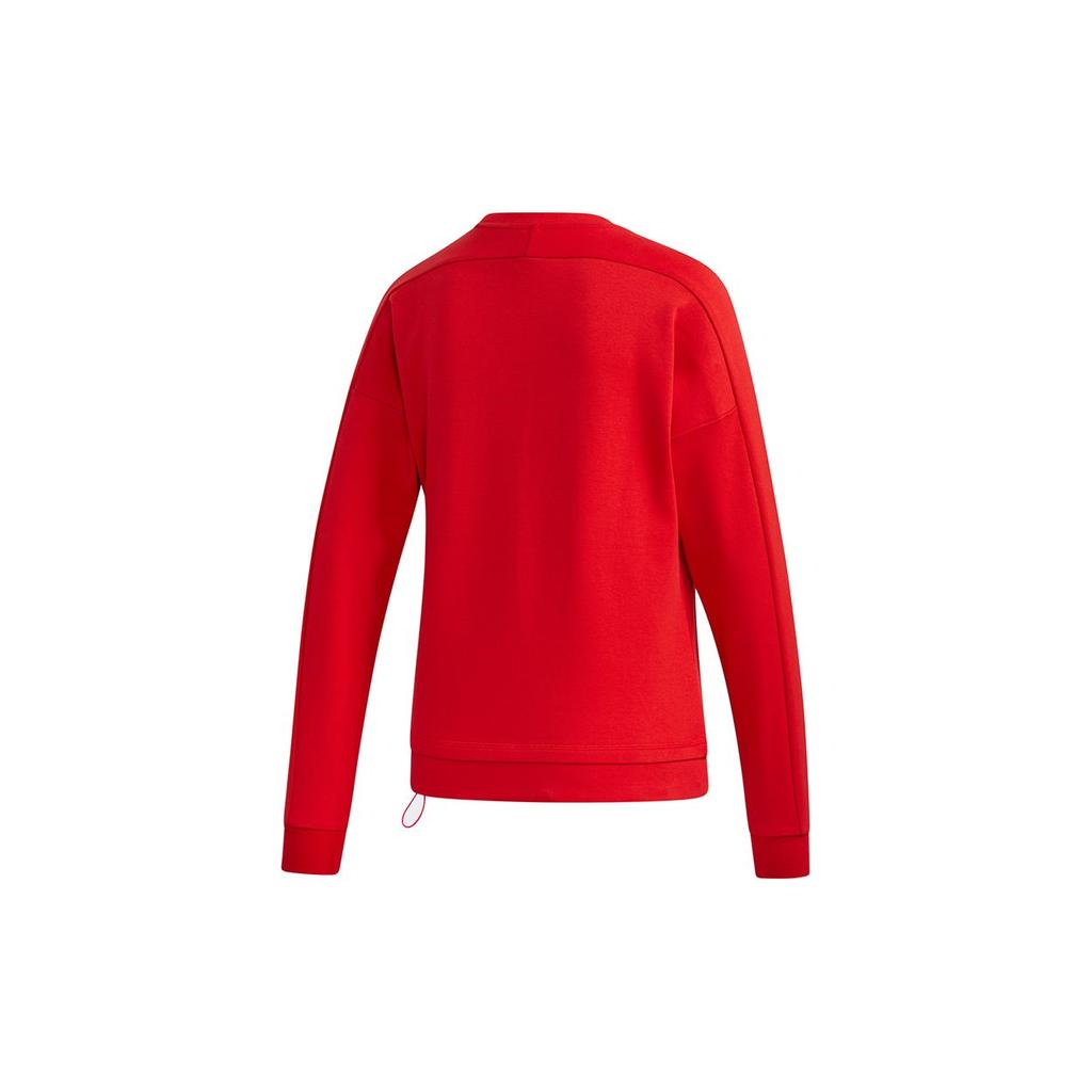 Adidas CNY Sweat Series Спортивный свитер с круглым вырезом и принтом, женские топы, светло-алые GP0708