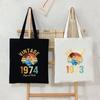 Women's Shoulder Bag Vintage Printed Shopping Bag Casual Fashion Birthday Year Women's Vintage Handbag