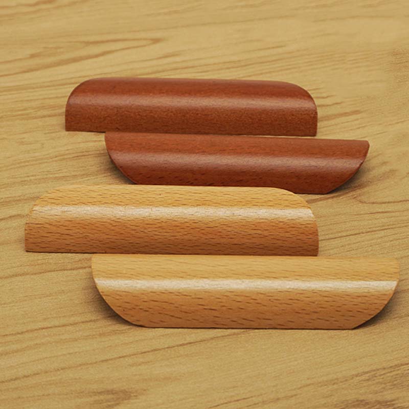 1 шт., мебельные ручки, деревянные ручки, ручки из бука, ручки для ящиков шкафов, комодов