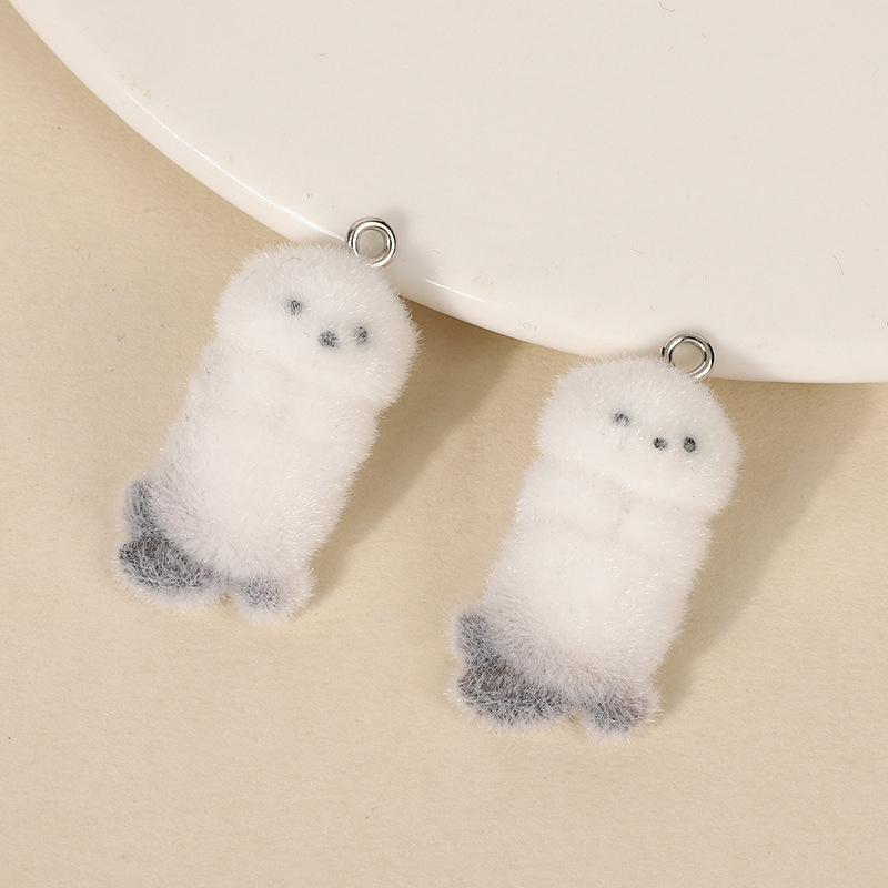 5 шт. 3D милые стаи морских выдр желтые цыплята подвески мультяшные животные кулон Diy брелок серьги ювелирные изделия аксессуары подарки