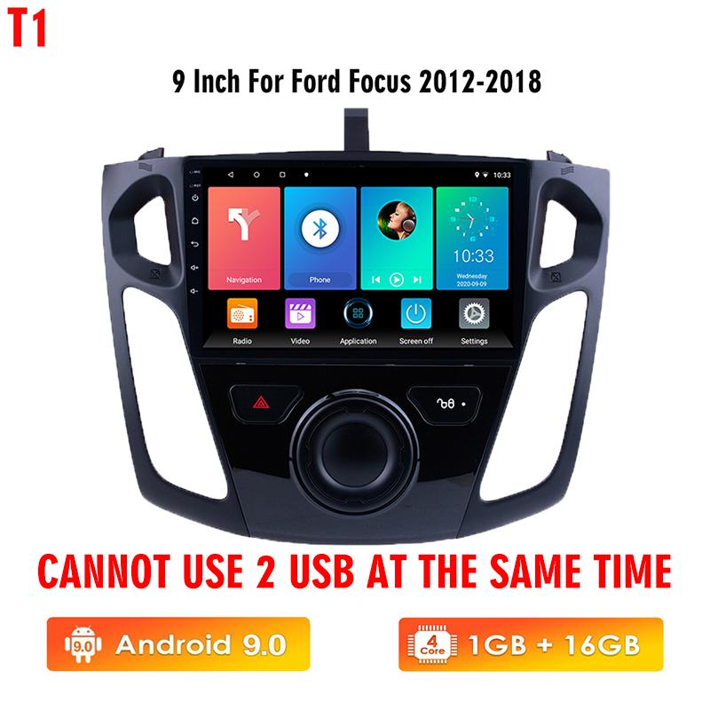 icreative Беспроводной CarPlay Android автомобильный радио мультимедийный видеоплеер для Ford Focus 2012-2018 Android авто стерео навигация 2 Din