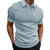 Men's Summer Printed Casual Polo Shirt,Men's Solid Color High-quality Polo Shirt.