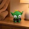3D Yoda Figurine, Funny Yoda Desktop Model Ornament, Interactive Rotatable Eyes Yoda Toy, Creative Gift for Movie Fans