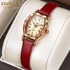 LONGLUX новые роскошные женские часы высшего бренда с коробкой типа бочонка, водонепроницаемые женские кварцевые часы в стиле ретро