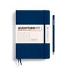 Leuchtturm A5 Dotted Officially Imported Notebook, Grid, Navy, 342925,