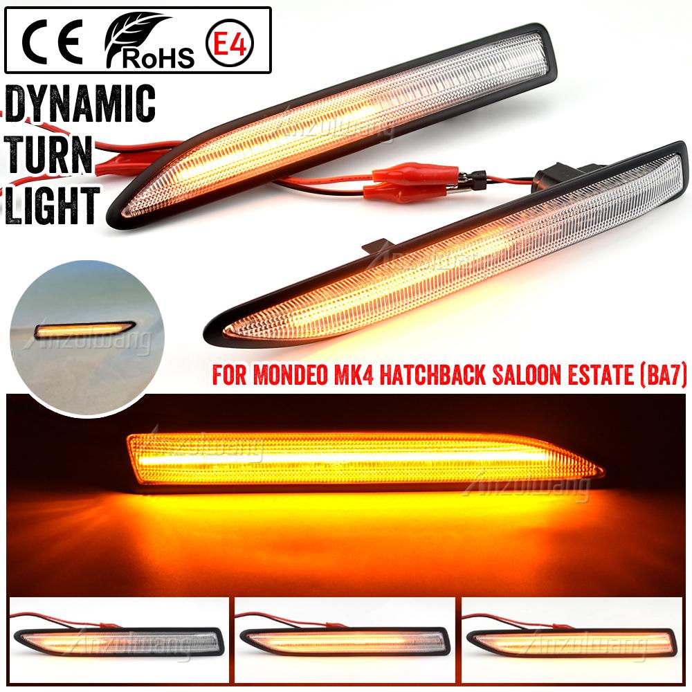 Светодиодный боковой габаритный огонь, указатель поворота для Ford Mondeo Mk4 2007 2008 2009 2010 2011 2012 2013 2014 2015 хэтчбек/седан/универсал(БА7)