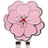 Accessories Magnetic Ball Position Mark Golf Putting Alignment Pink Flower Golf Hat Clip Hat Marker