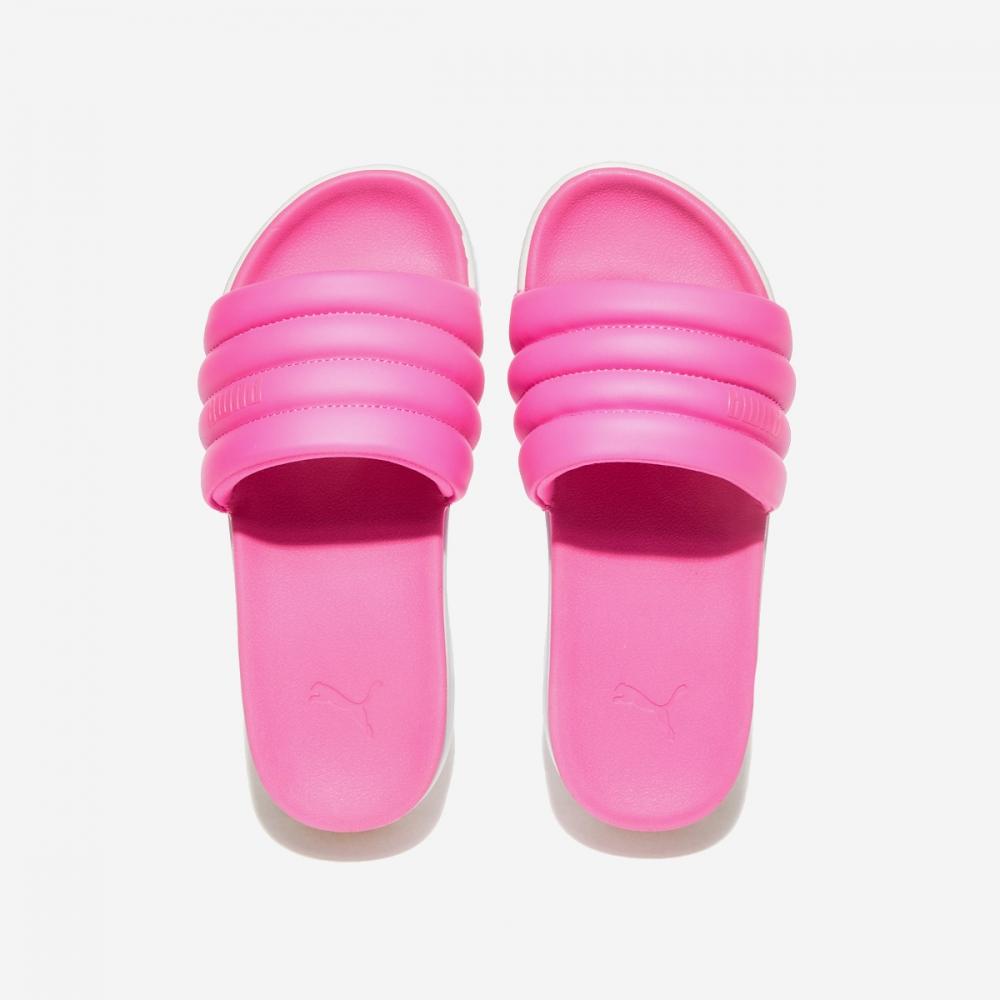 Puma Кармен Слайд Щенок Женские Pki39539902   Ядовито-розовый Белый Пума
