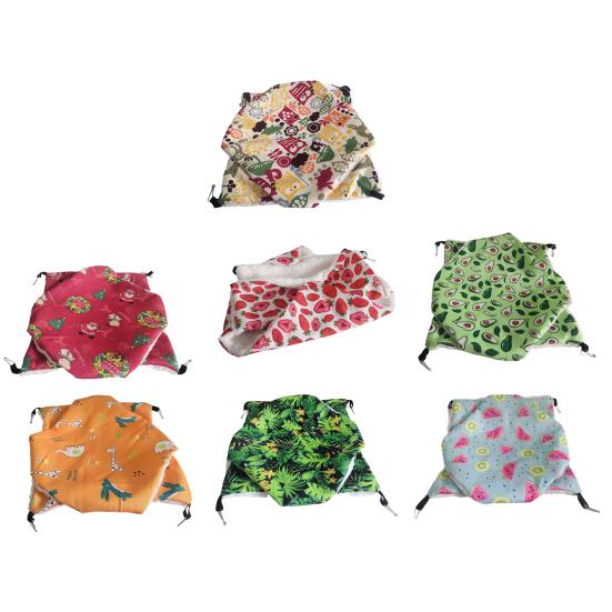 Гнездо хомяка, большое пространство, подвесная печать, сохраняет тепло, двухслойная ткань для отдыха, Рождество