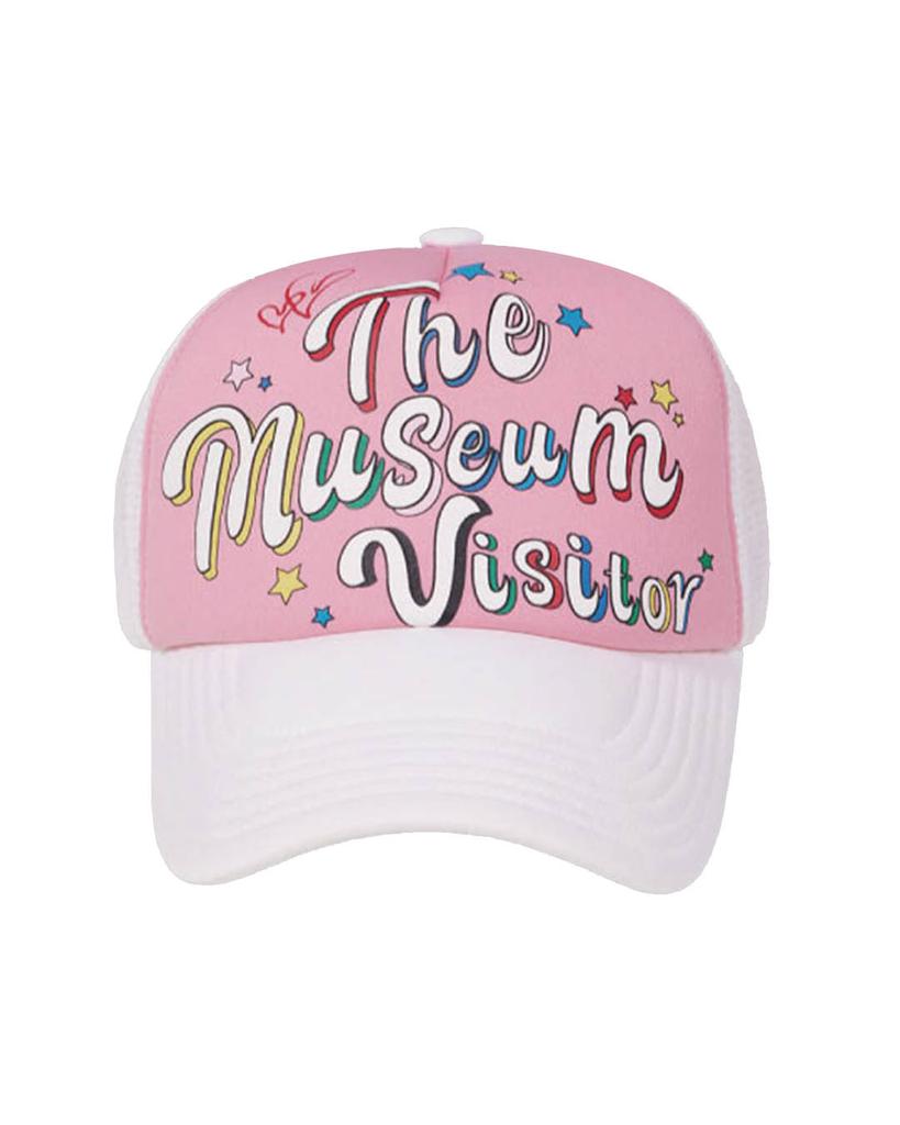 Сетчатая кепка с логотипом THE MUSEUM VISITOR (розовый)