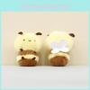 Bee Cartoon Plush Keychain Pendant Short Animal Toy Bag Children Decoration
