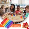 Squeeze Toy Push Pop Educational Toy Learning Toy Board Game Push Pop Bubble Stress Relief Goods Decompression Toy Washable Suitable for Children and