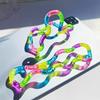 Деформируемая веревка-игрушка для fidget-терапии, узел из деформируемой веревки, игрушки для снятия стресса, радужный цвет, антистресс, деформируемая веревка, лучшая игрушка